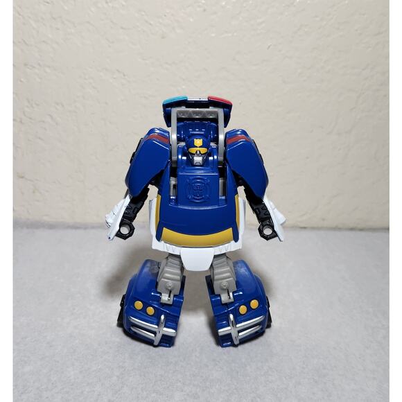 Transformers Playskool Rescue Bots Chase The Police Bot 4.5" Action Figure Loose - Picture 6 of 9